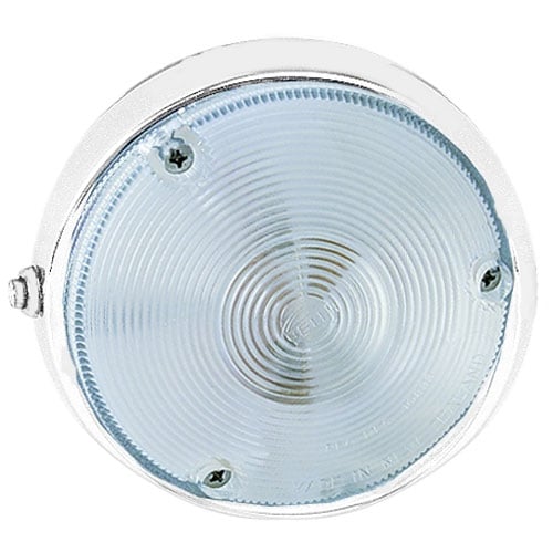 8513 Interior Lamp Round White Lens White Housing
