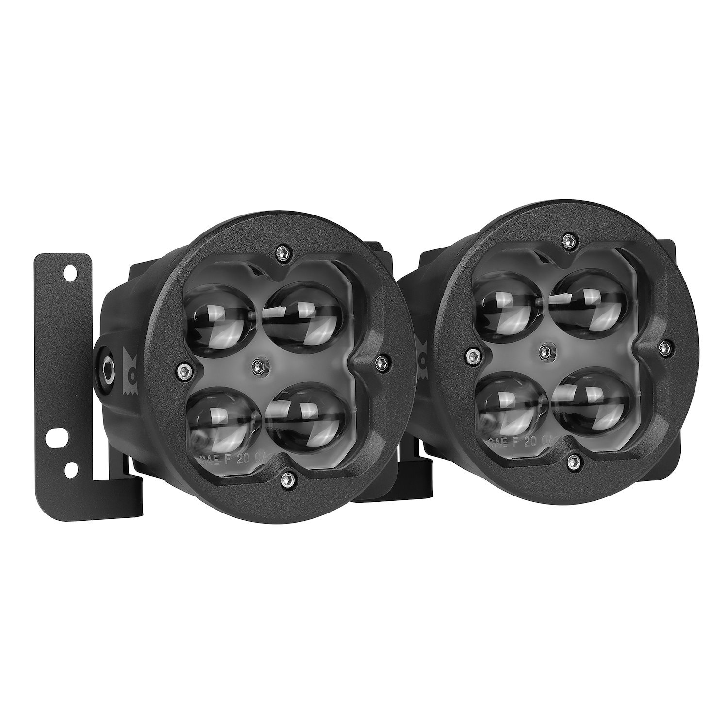 41512 Concept Series Pod, 3 in. Round, Fog Light, Jeep Specific Kit, Pair