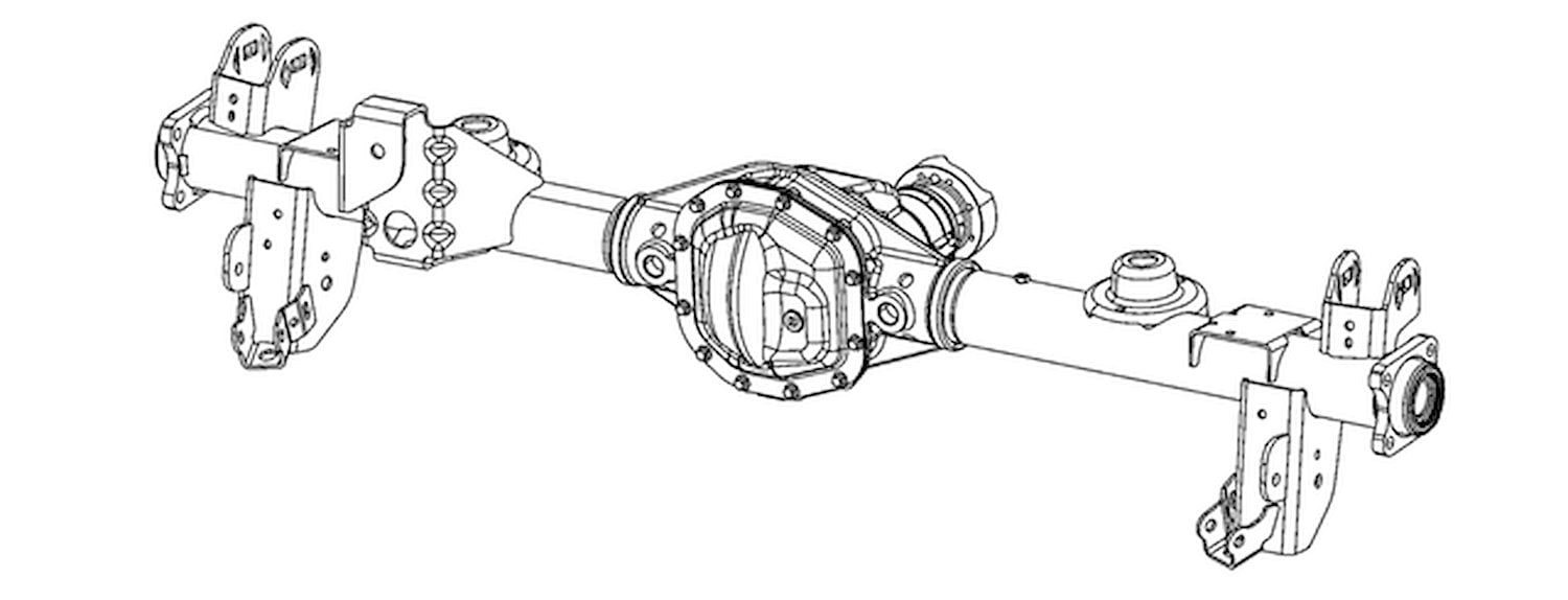 Service Rear Axle Fits Select Jeep Wrangler