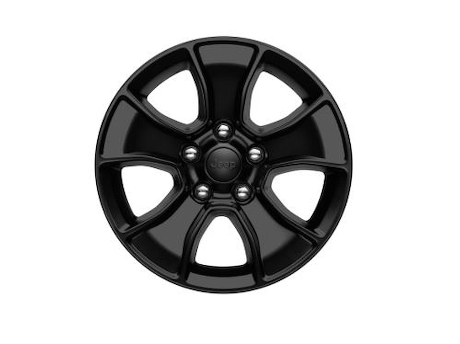 Cast Black Aluminum 17 in. Wheel for Jeep Wrangler