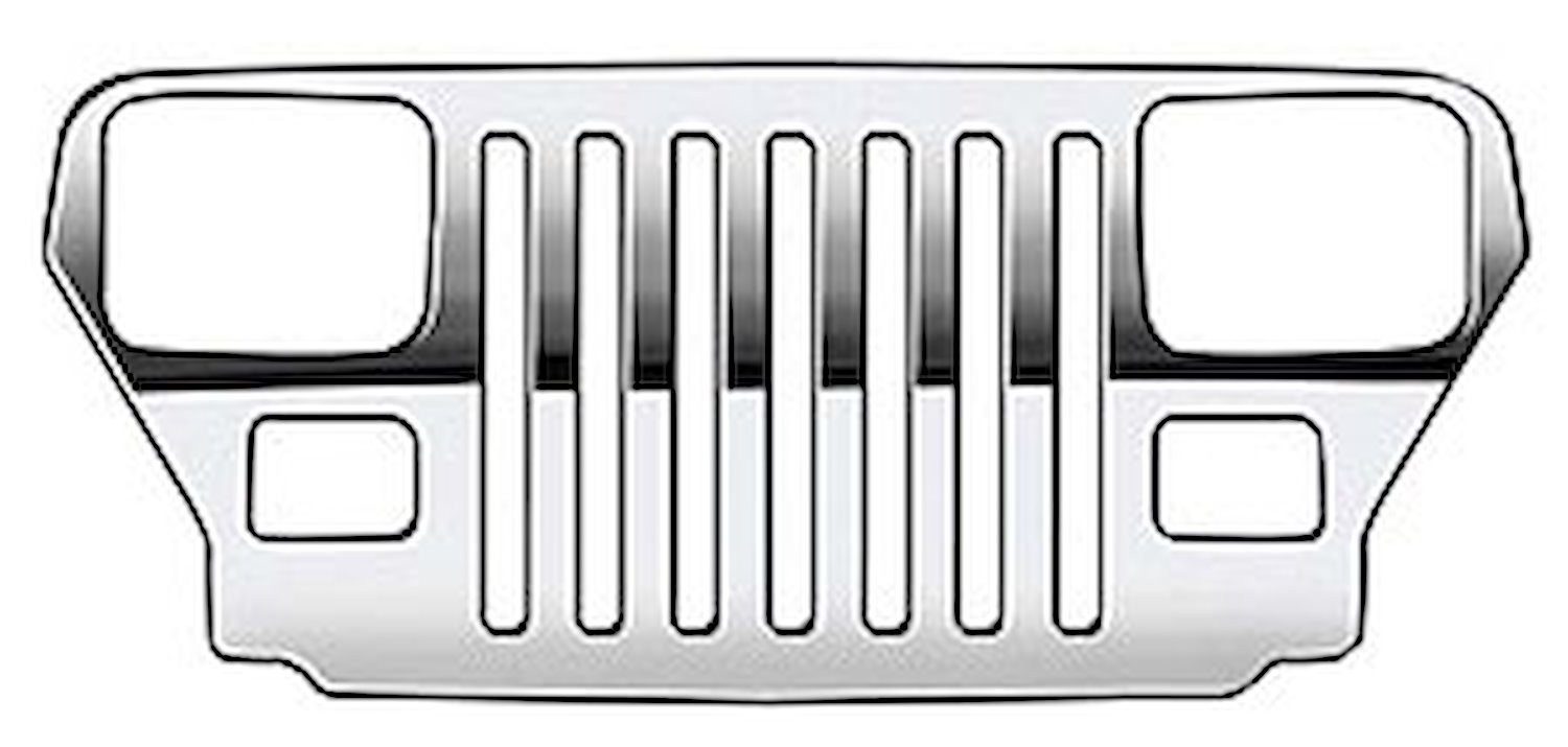 Grille with Headlight Buckets 1987-95 Jeep Wrangler YJ