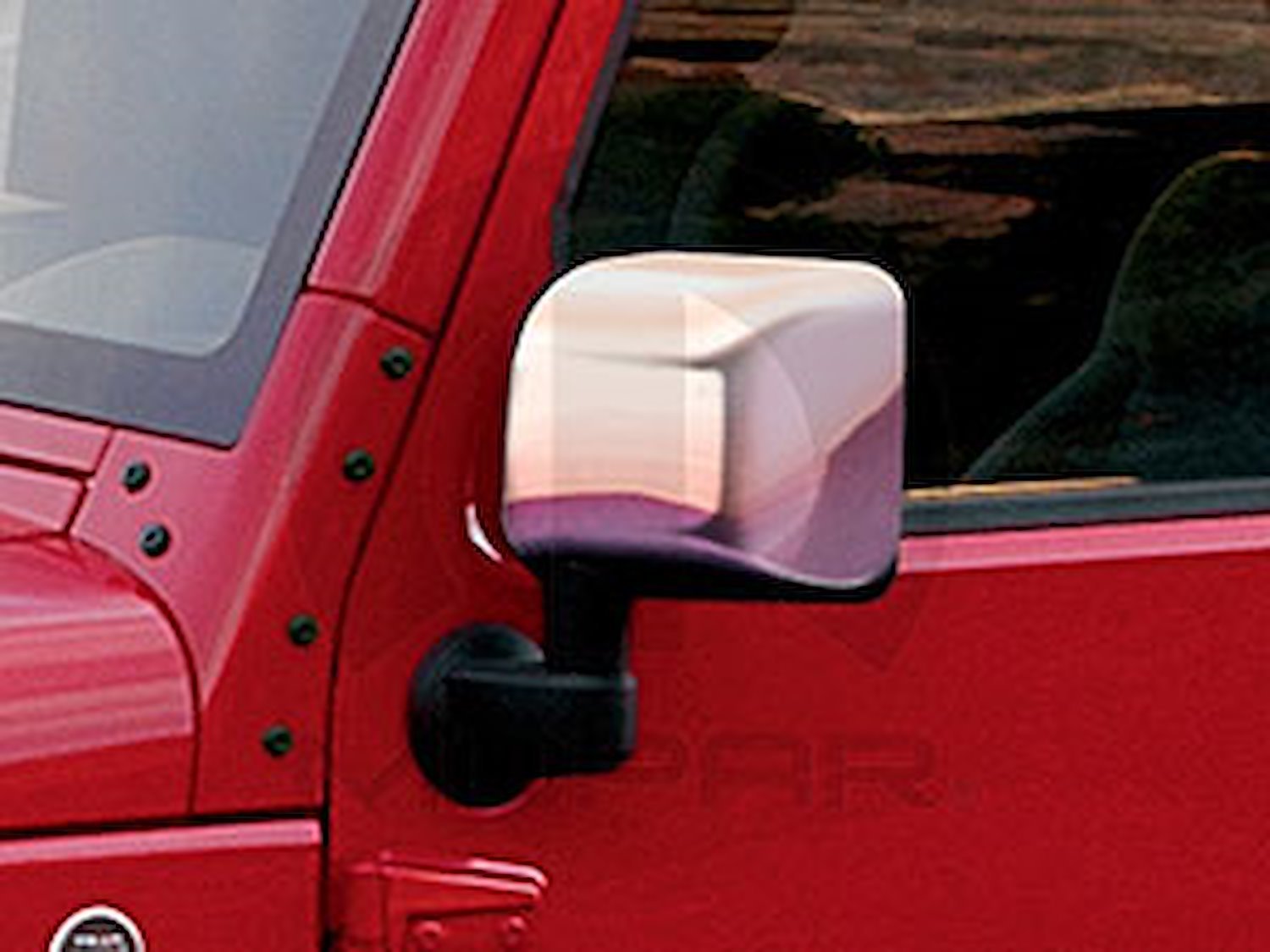 Chrome Mirror Covers 2007-13 Jeep Wrangler 2-Door/4-Door