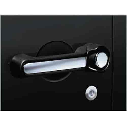 Chrome Door Handle Insert & Thumb Button Cover
