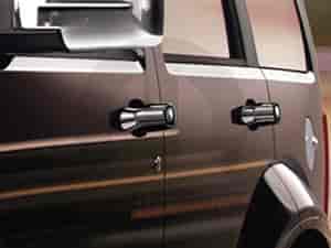 Chrome Door Handle Insert & Thumb Button Cover