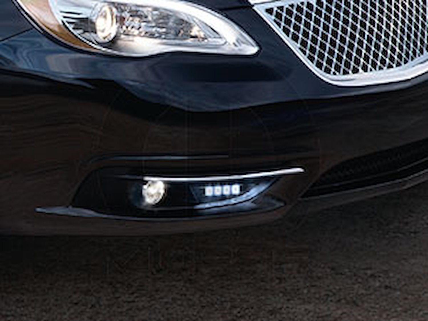 Integrated LED Daytime Running Lights with Bezel 2012-13 Chrysler 200