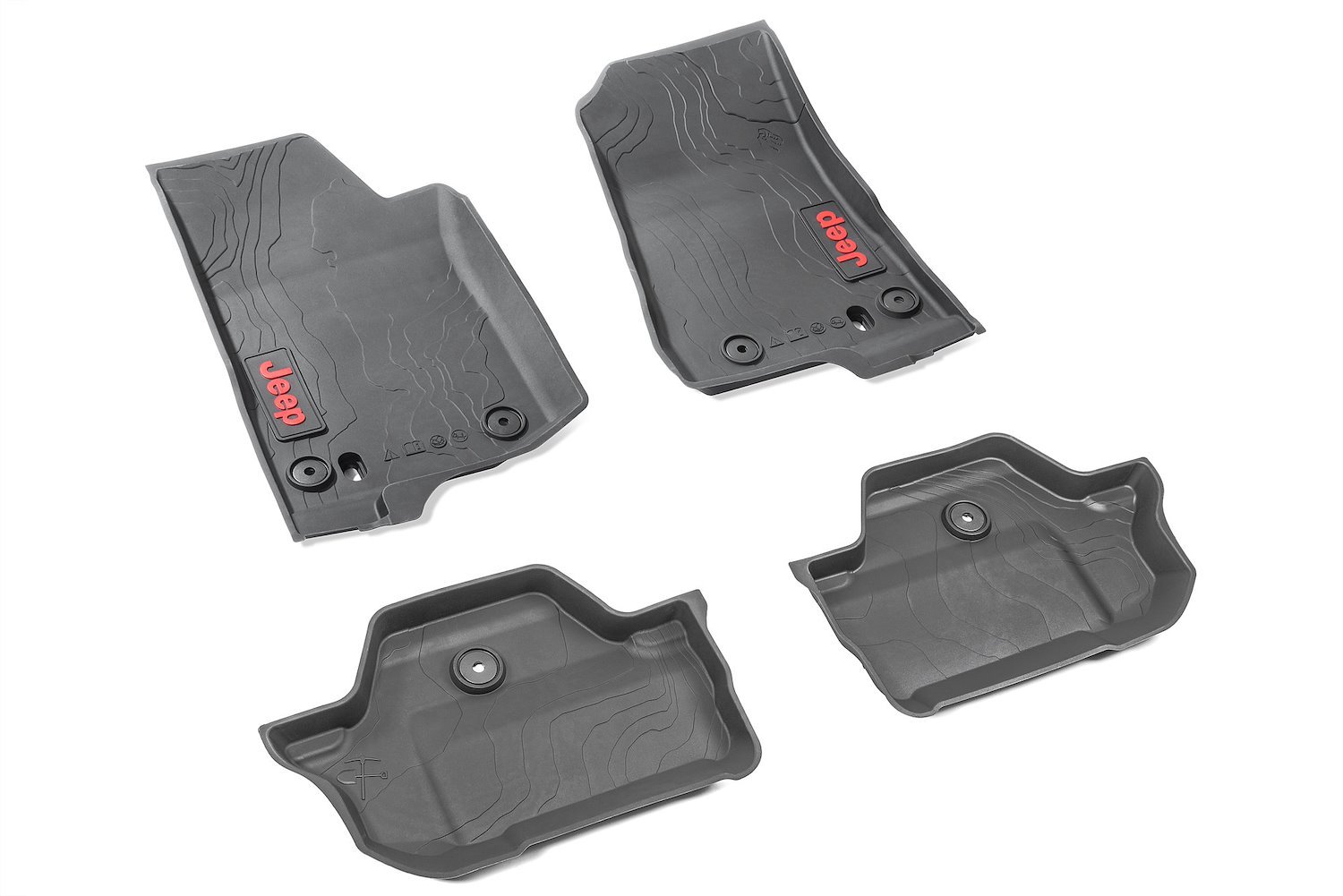 All-Weather Floor Mat Set Fits Select Jeep Wrangler