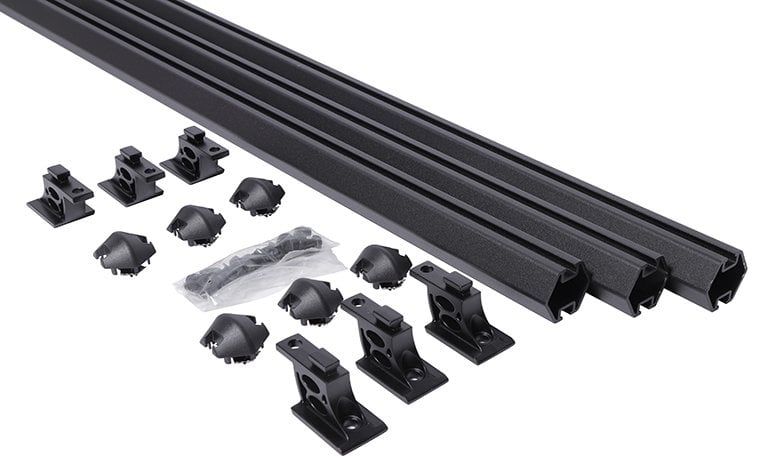 Hex-Series Bed Cargo Rails, 2020-2022 Jeep Gladiator [Texture