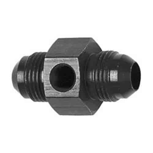 INLINE GAUGE ADAPTER -8 X -8 MALE BLACK