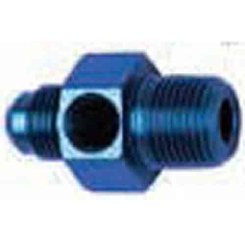 Inline Gauge Adapter - 950 -8 Male x 3/8 MPT