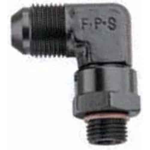 AN 90° Swivel to AN Straight Thread Fitting - 992 -8 x 3/4"-16 (8)