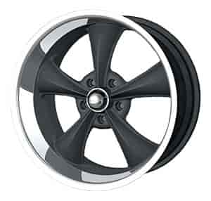 Ridler 695 Series Matte Black w/Machined Ring Wheel Size: 20" x 10" Bolt Circle: 5 x 4.5" Offset: +38mm