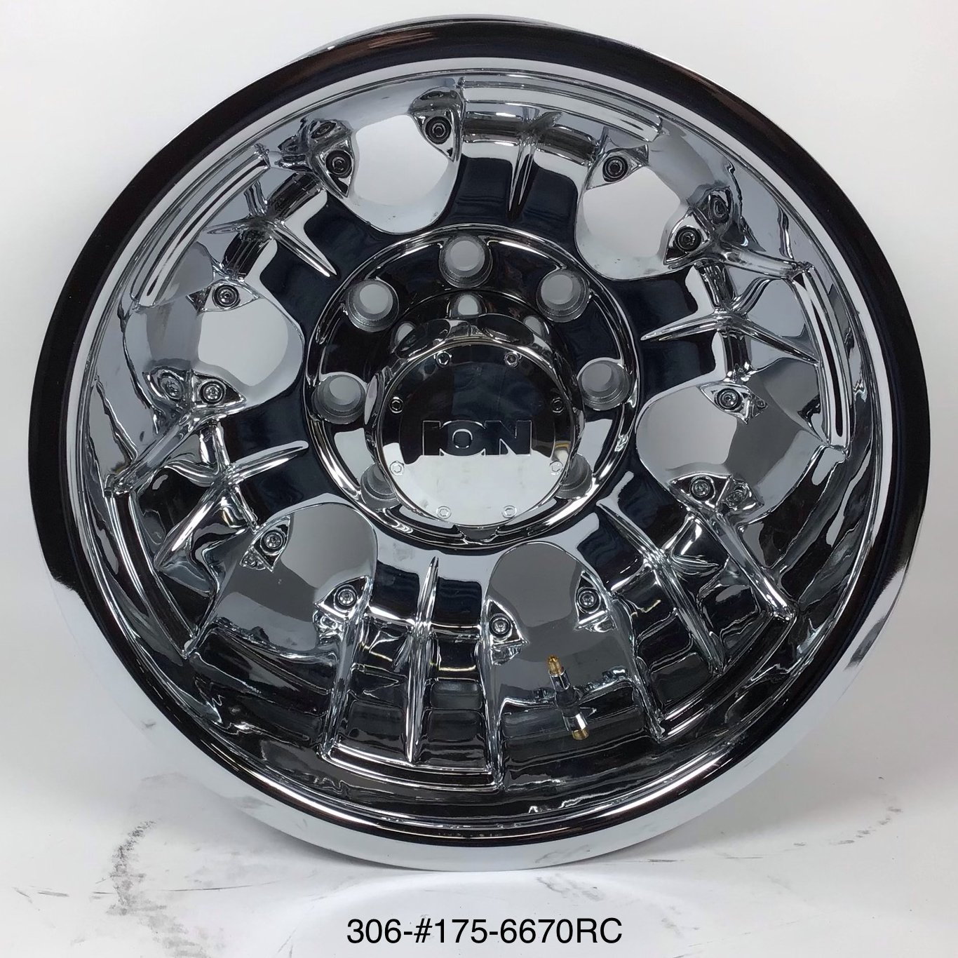 *BLEMISHED* 175 Chrome Dually Rear Wheel Size: 16" x 6"