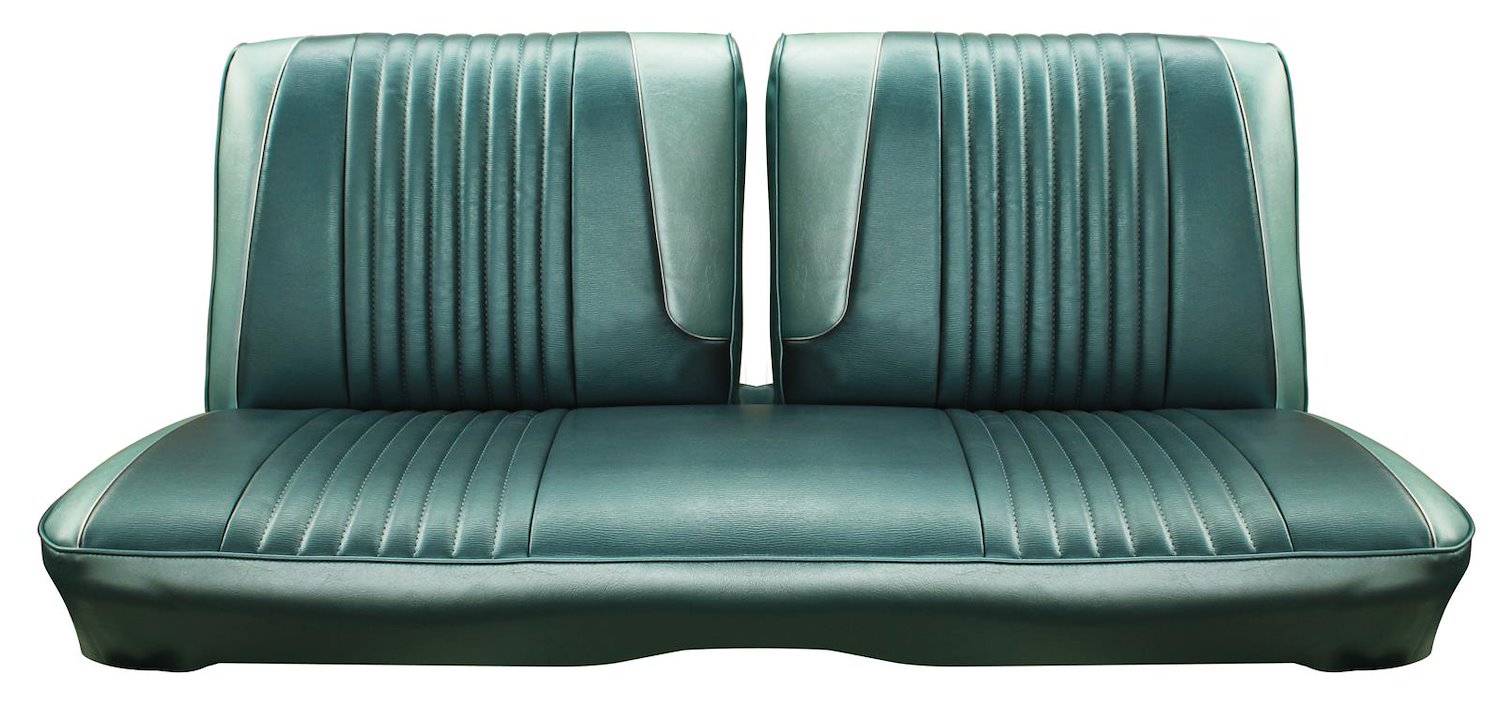 1965 Ford Galaxie 500 2-Door Hardtop and Sedan Interior Two-Tone Rear Bench Seat Upholstery Set