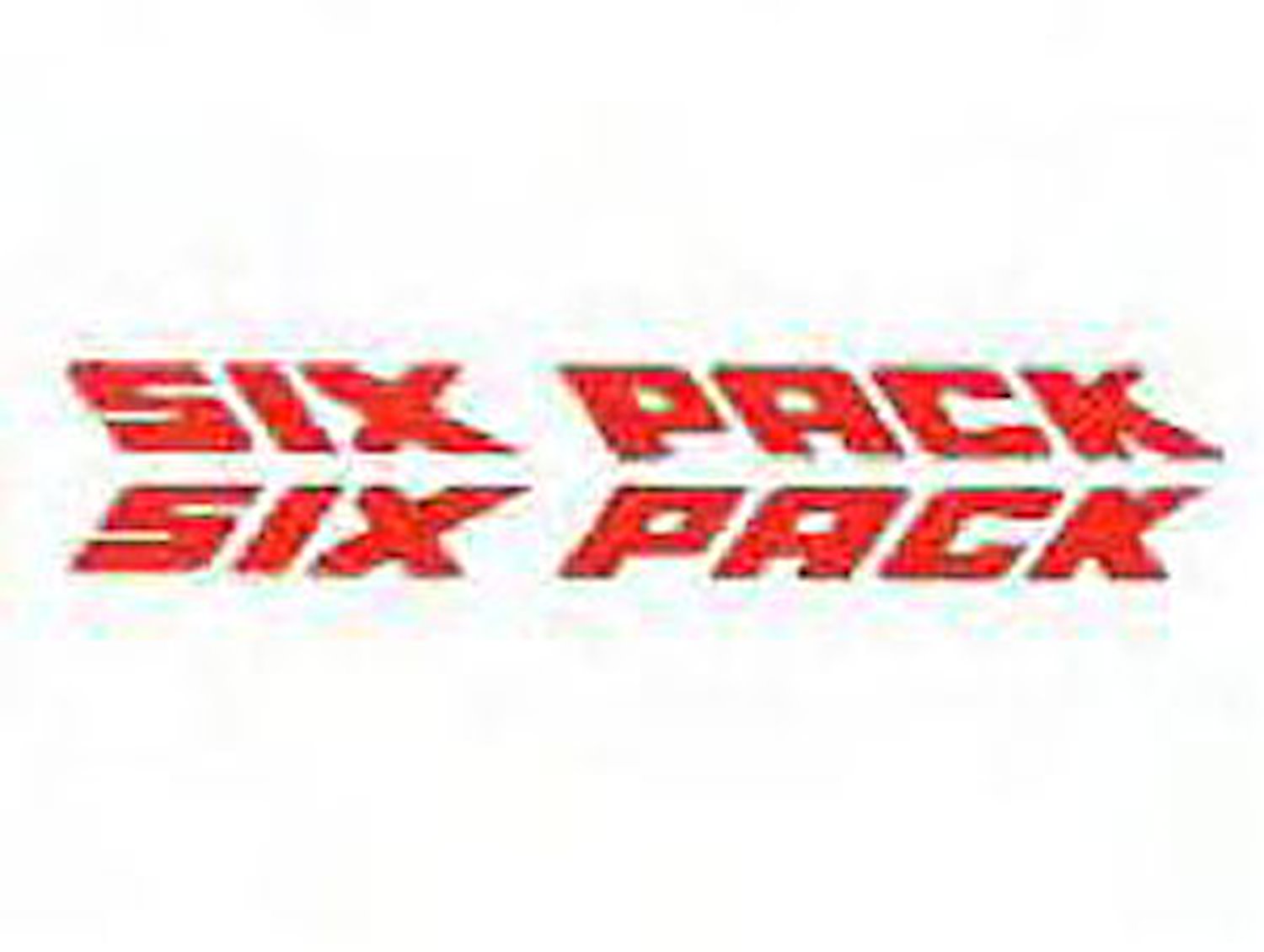 SIX PACK Decal 1969.5 Super Bee