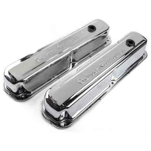 P4349632AB Chrome-Plated Steel Valve Covers for Mopar Small Block (LA) Engines