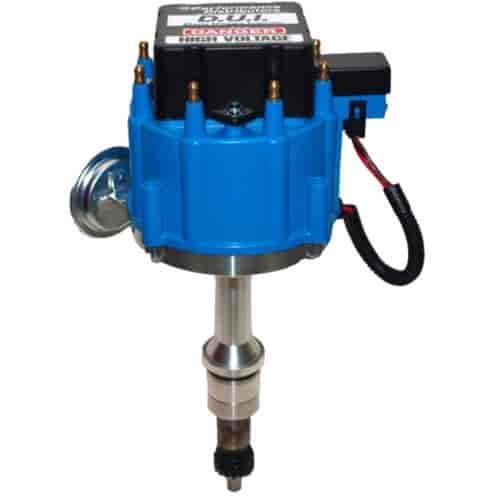 Racing Distributor Blue for Ford 351 Windsor Vacuum Advance