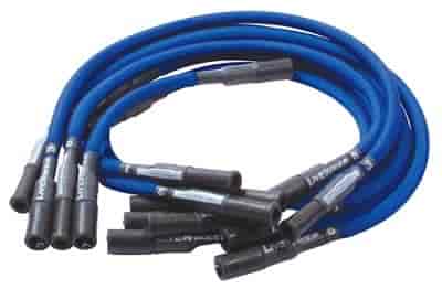Plug Wires- HEI Term -Blue-Vortec- B.B. Chevy- Stock Exhaust- Straight Boot