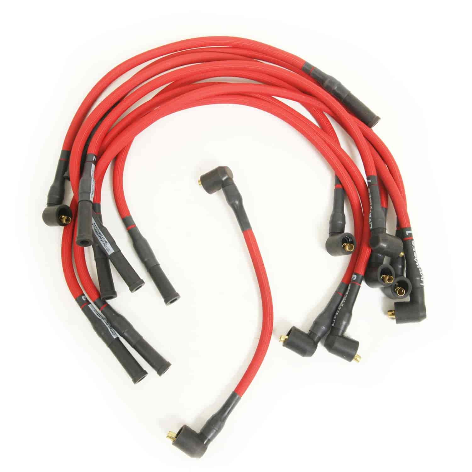 Plug Wires- Pts. Style Term -Red-B.B. Chevy- Stock