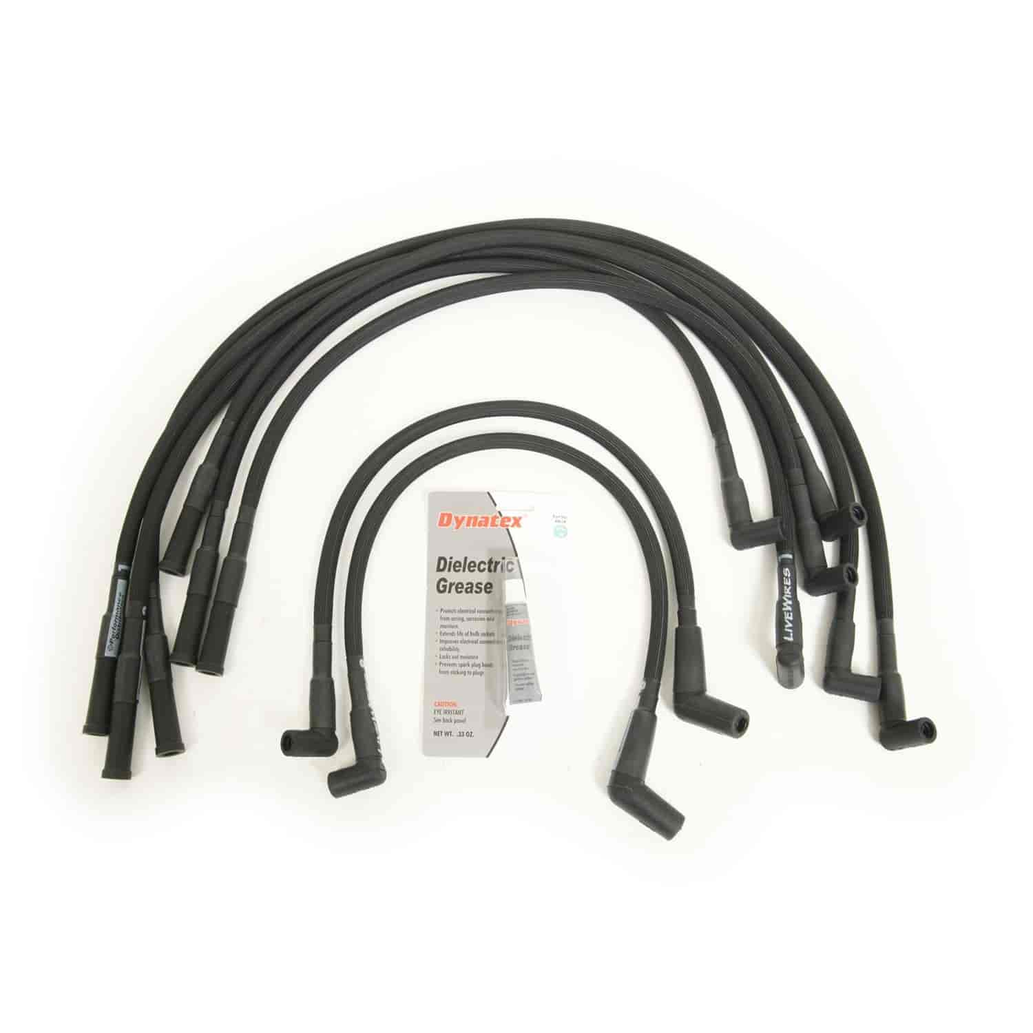 Plug Wires- HEI Term -Black-Oldsmobile 350-455 cid