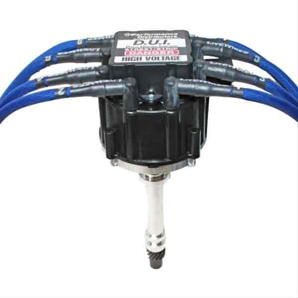 Cross-Fire Plug Wires- HEI Term -Blue-S.B. Chevy- Over Valve Covers- 90 Degree Boot