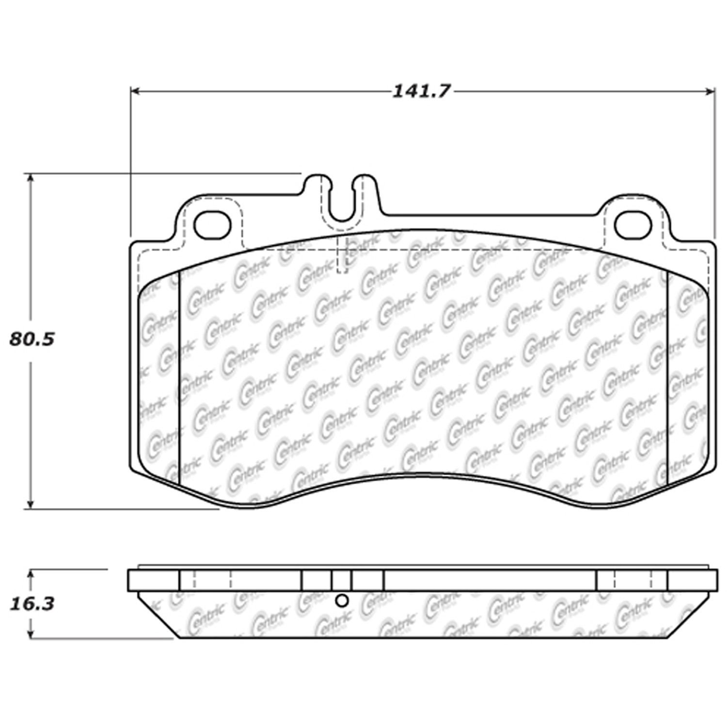 PosiQuiet Semi Met Pads 2010-2016 Mercedes-Benz CLS400 E400 E550