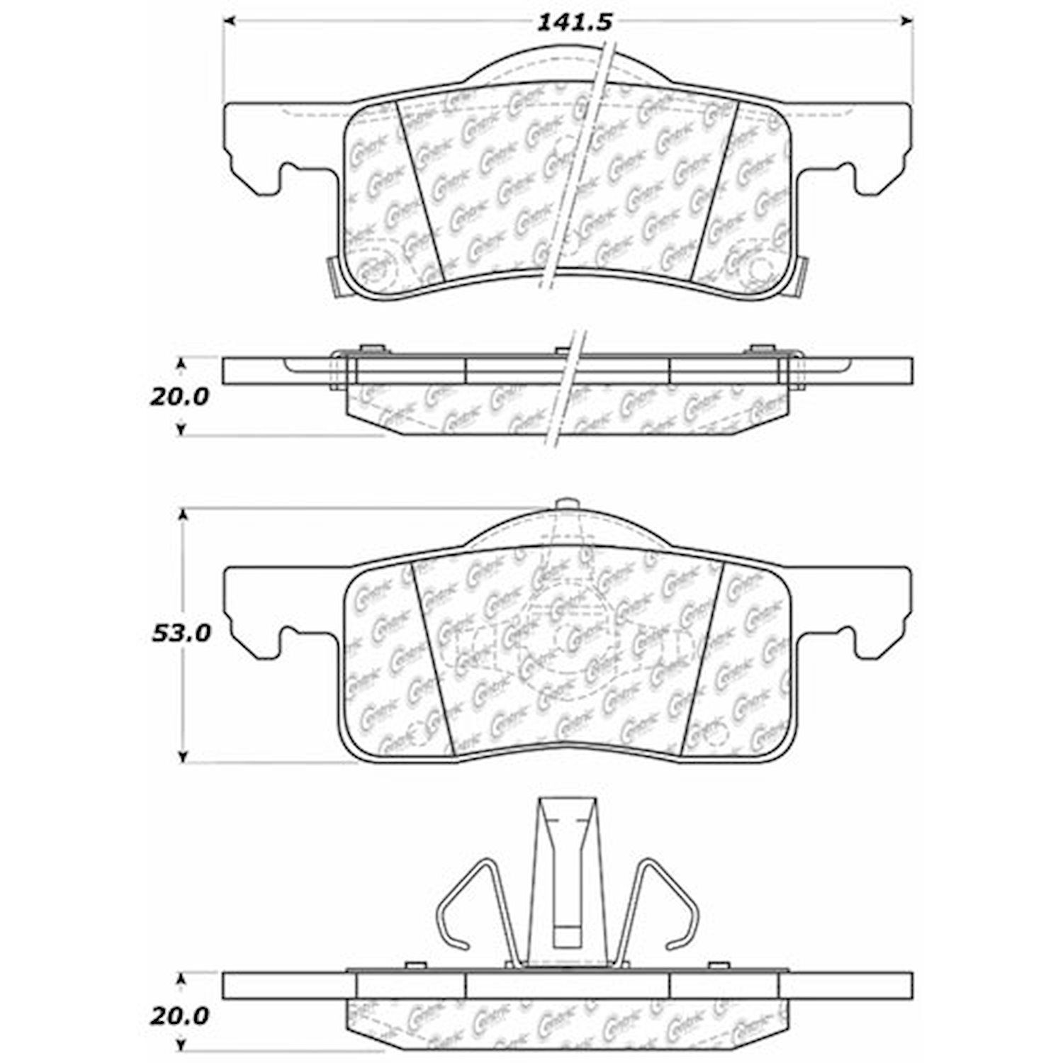 PosiQuiet Extended Wear 2002-2006 Ford Lincoln Expedition Navigator