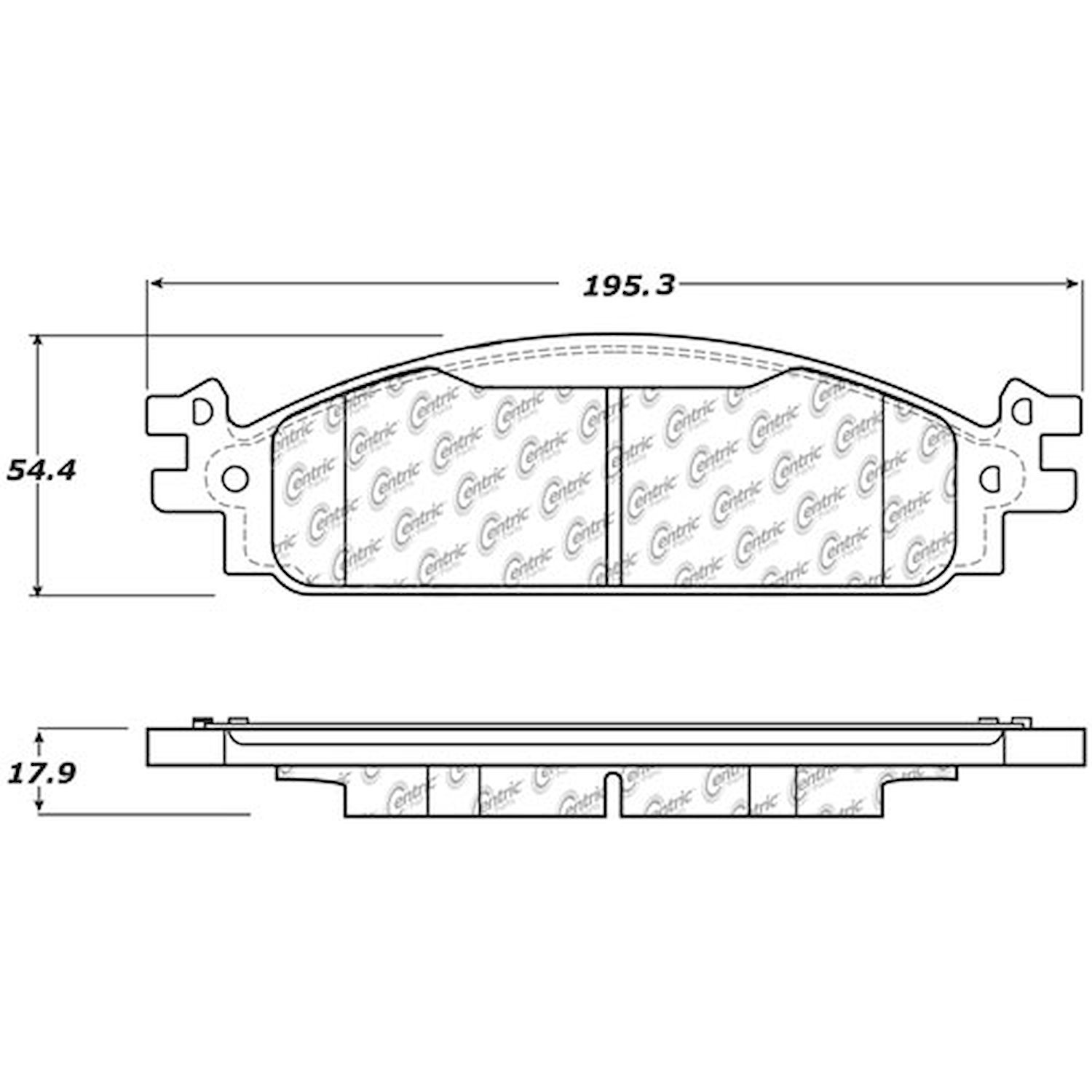 PosiQuiet Extended Wear 2011-2017 Ford Lincoln Explorer Flex MKS MKT Taurus