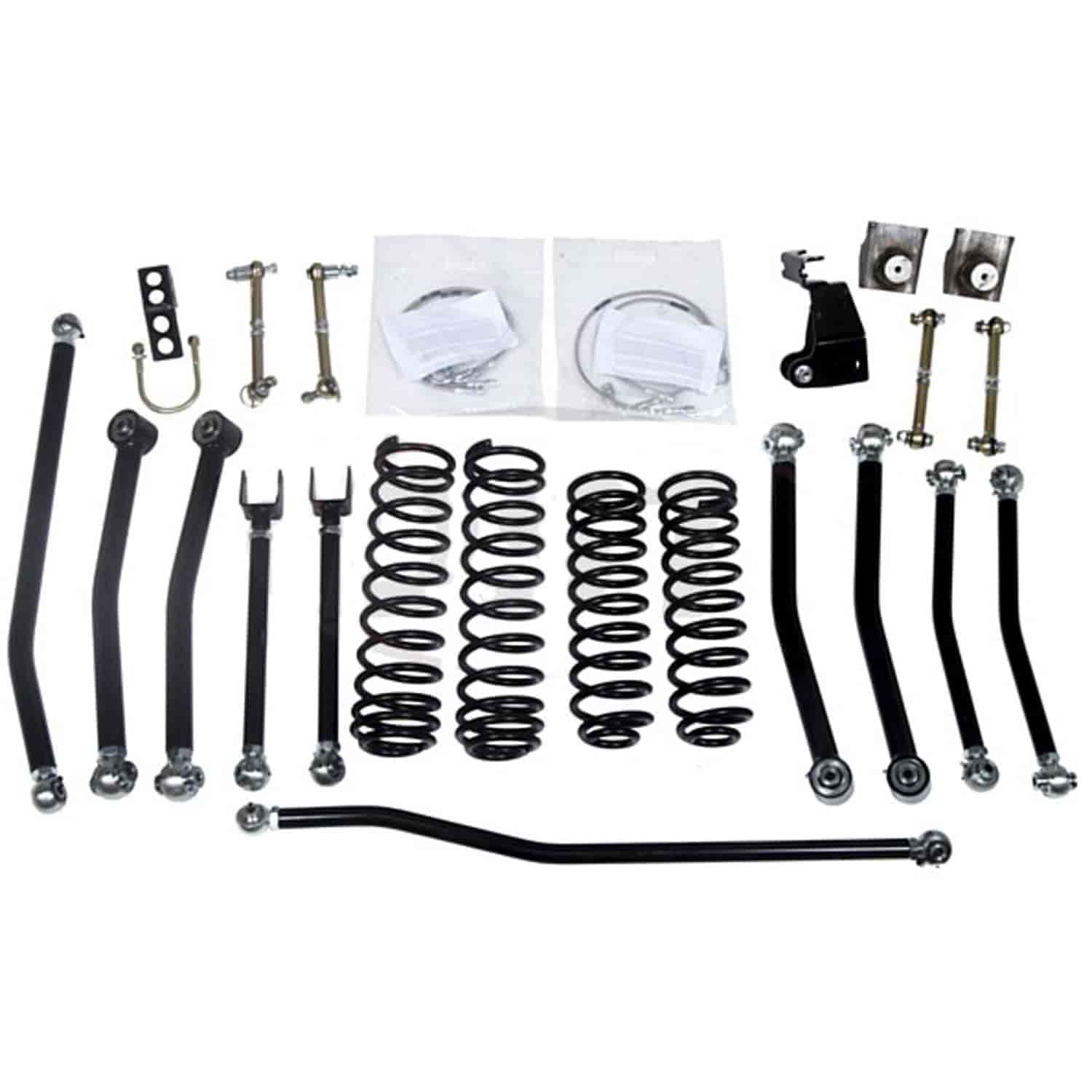 KJ09175BK Front and Rear Suspension Lift Kit, Lift Amount: 3 in. Front/3 in. Rear