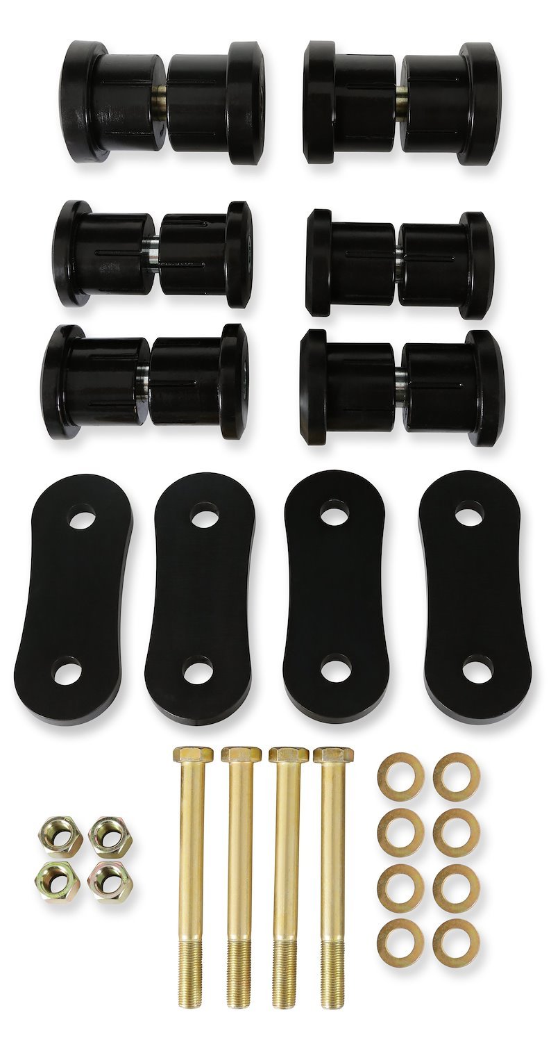 Heavy Duty Leaf Spring Shackle Kit For Select 1962-1981 GM Applications [With Bushings]