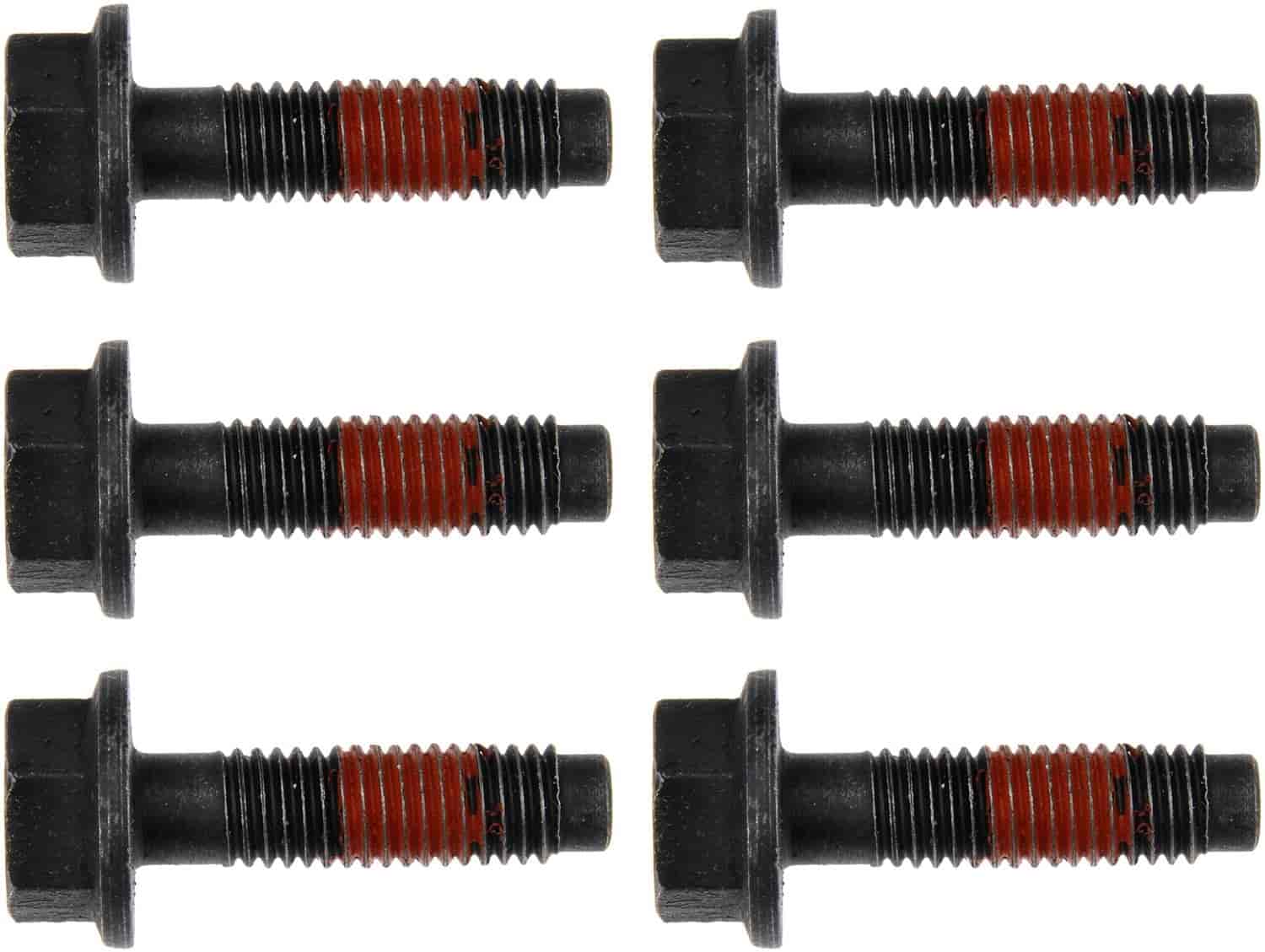Exhaust Manifold Bolts Fit Select 2003-2019 GM & 2003-2016 Isuzu Models [Set of 6 - Packaged on Card]
