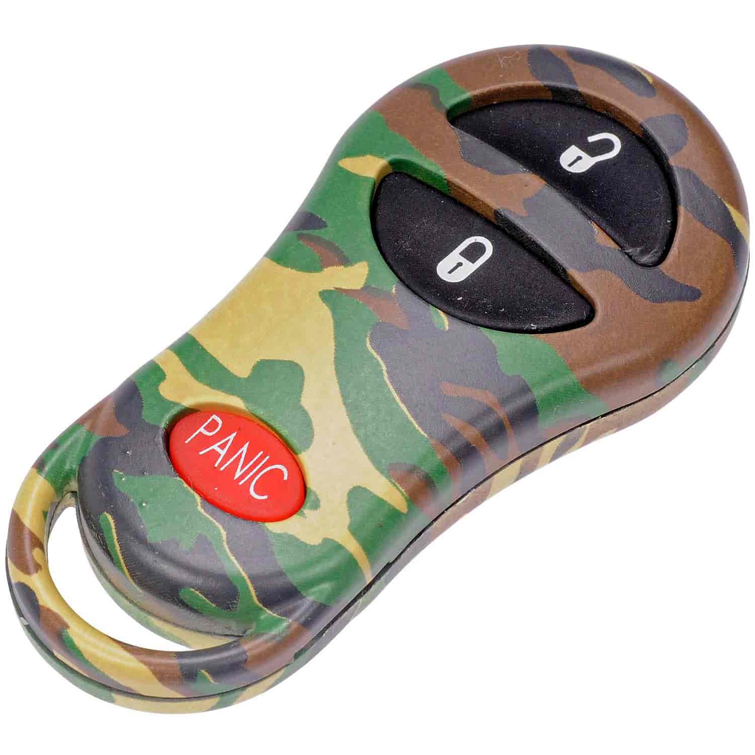 Keyless Remote Case Replacement Green Camouflage
