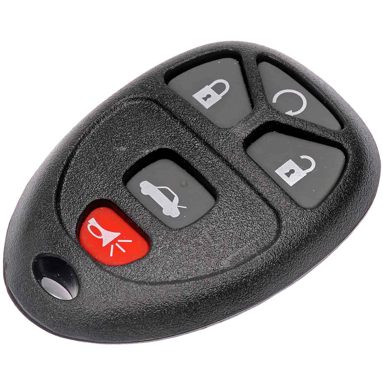 Keyless Entry Remote Case: Chevrolet, Pontiac, Buick, Cadillac, Saturn, GMC - 5-Button