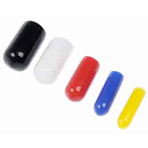 Vacuum Cap Assortment Includes (4) Each Size/Color: 1/8" Yellow, 3/16" Blue, 1/4" Red, 5/16" White, 3/8" Black