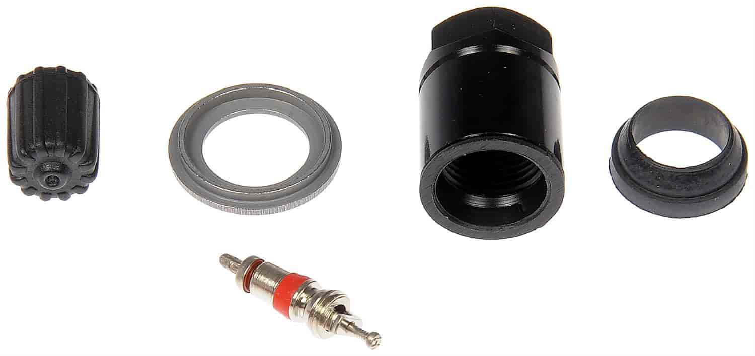 TPMS Service Kit - Replacement Grommet Washer Valve Core and Cap