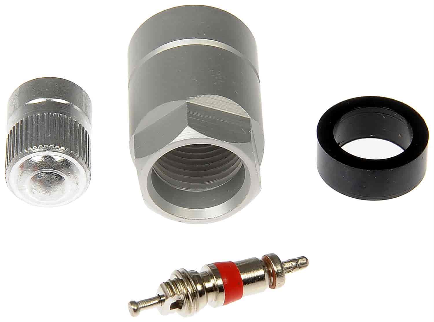 TPMS Service Kit - Replacement Grommet Valve Core and Cap