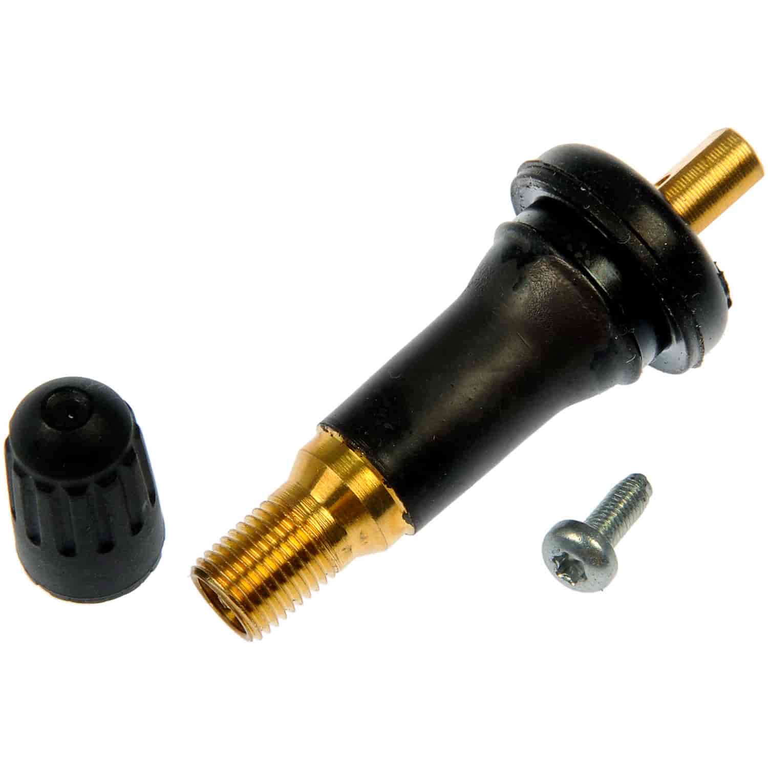TPMS Service Kit Rubber Snap-In Valve Stem with T-10 Torx Screw
