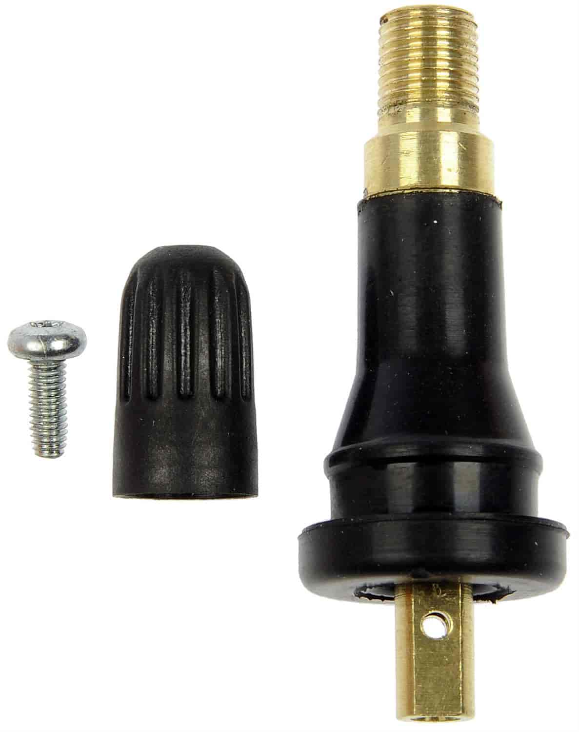 TPMS Service Kit Rubber Snap-In Valve Stem with T-10 Torx Screw