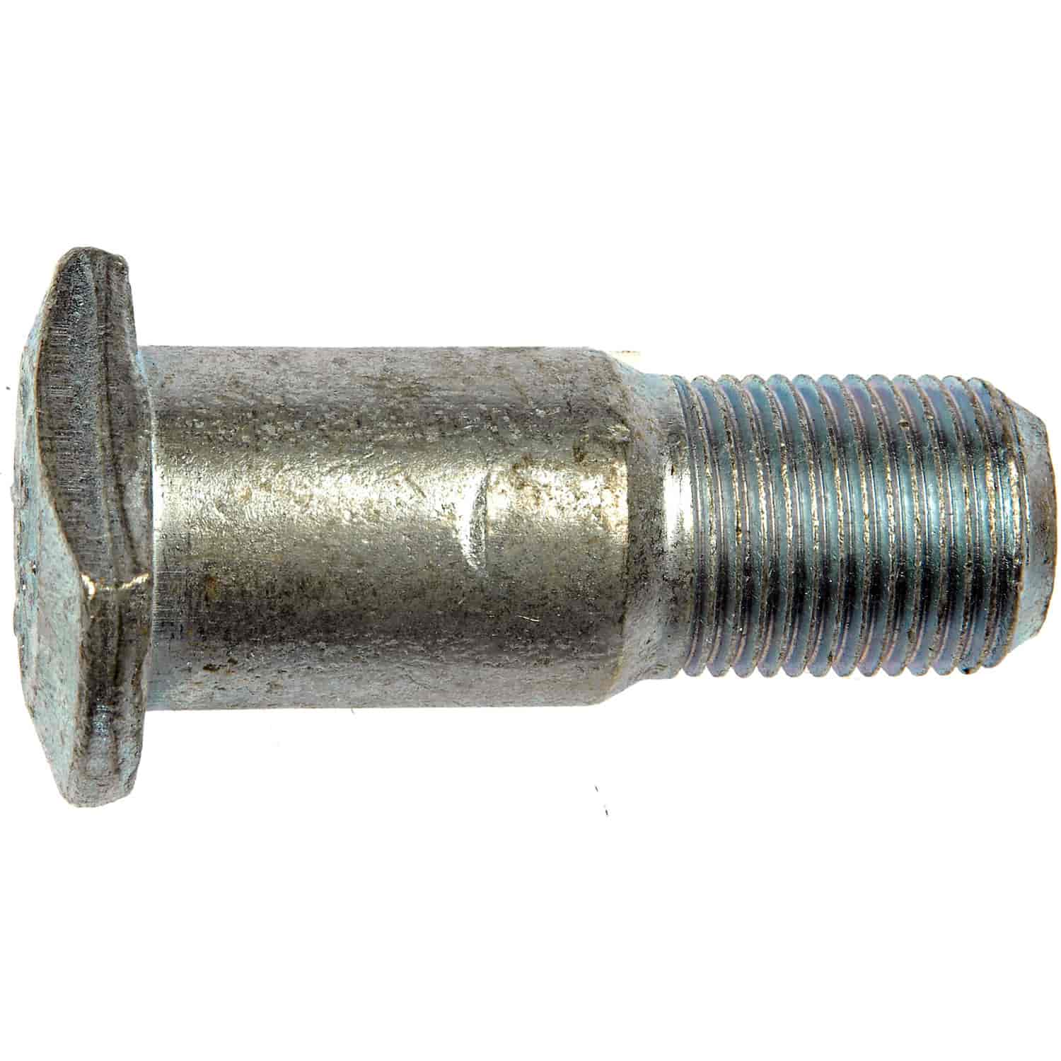 3/4-16 Non-Serrated Wheel Stud With Clip Head - .877 In. Knurl 2-1/4 In. Length