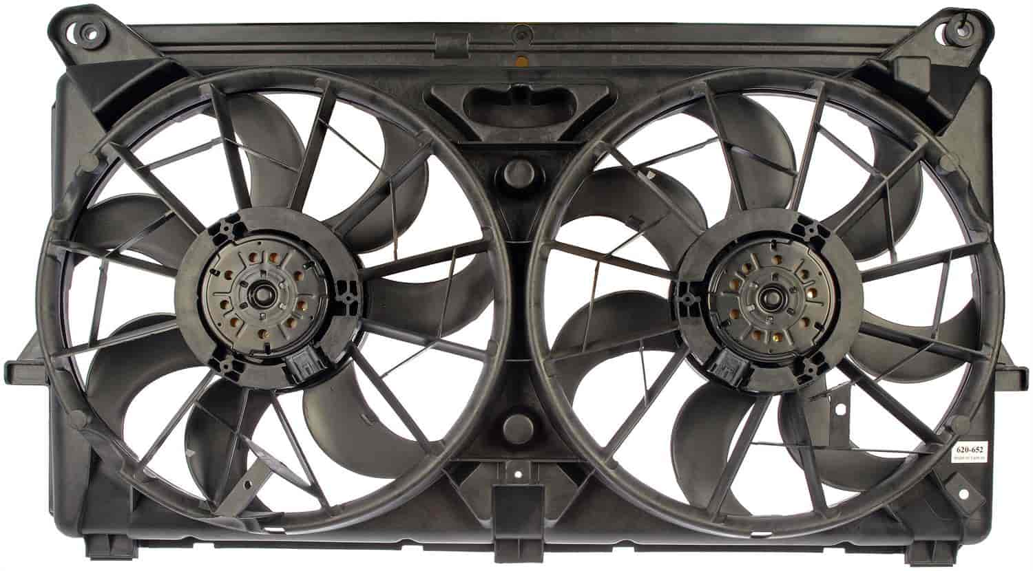 Dual Fan Assembly without Controller 2005-2006 Cadillac, 2005-2007 Chevy/GMC