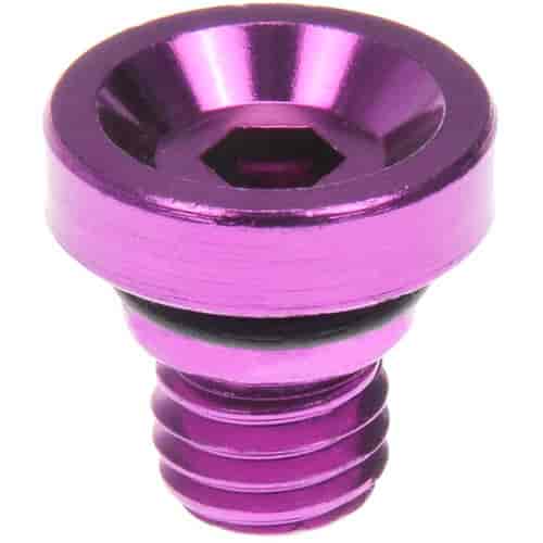 Wheel Nut Cover Purple Aluminum