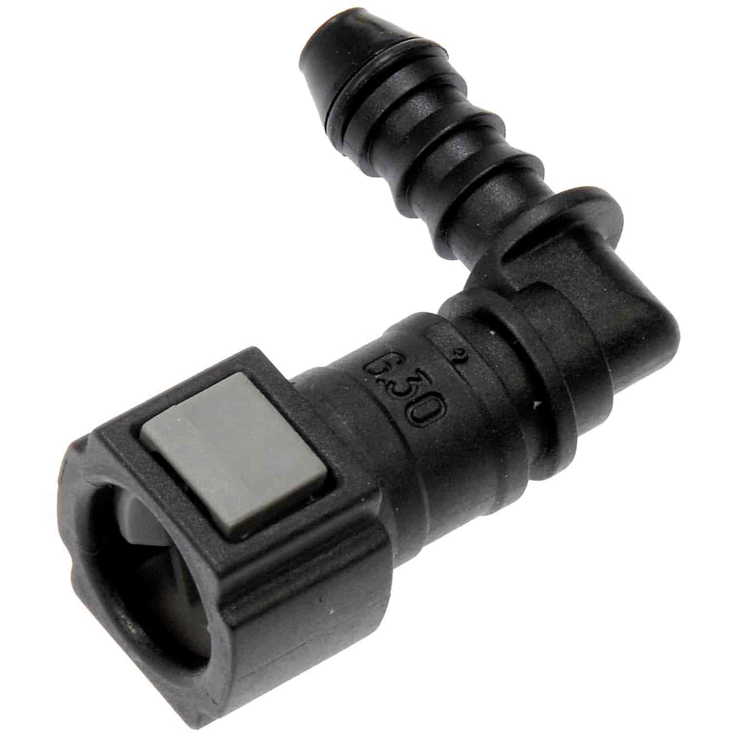Quick Connector 1/4 In. Steel To 6mm Nylon 180