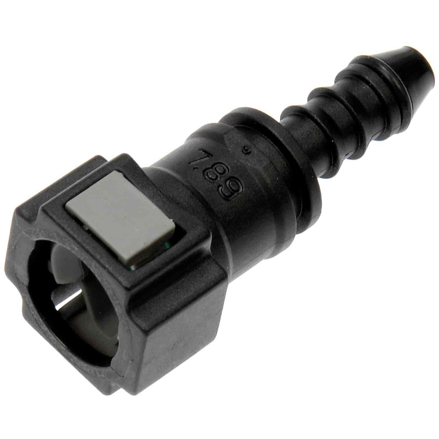 Quick Connector 5/16 In. Steel TO 6mm Nylon 180 with O ring