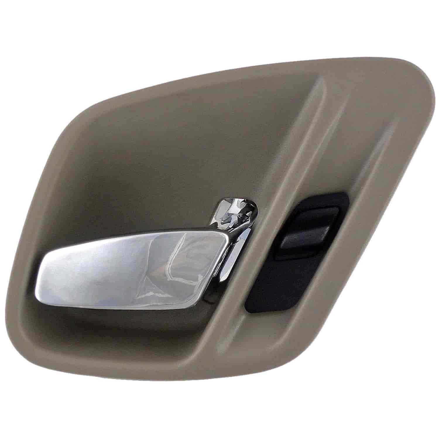 Interior Door Handle - Front Right Rear Right - Chrome Lever Taupe Housing
