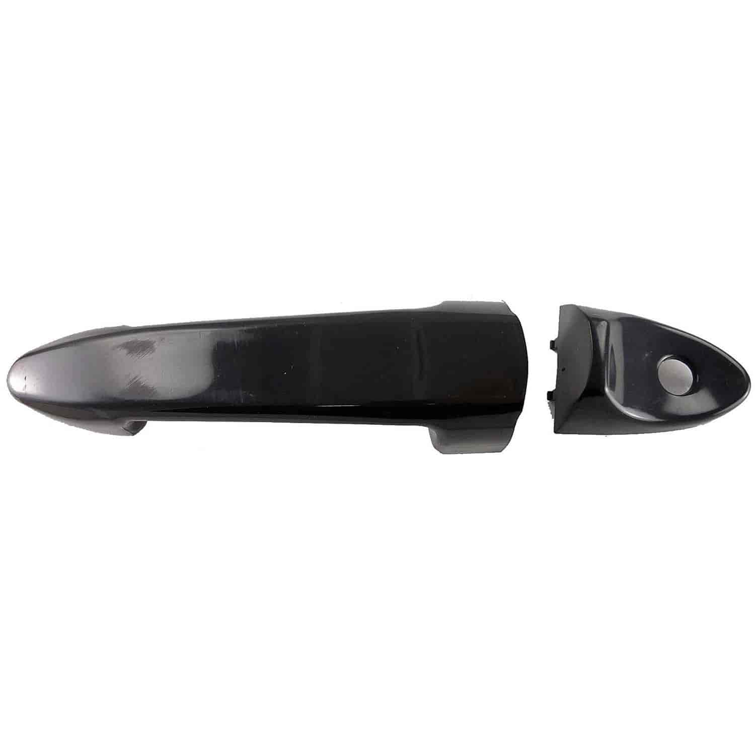 Exterior Door Handle Front Left Smooth Black