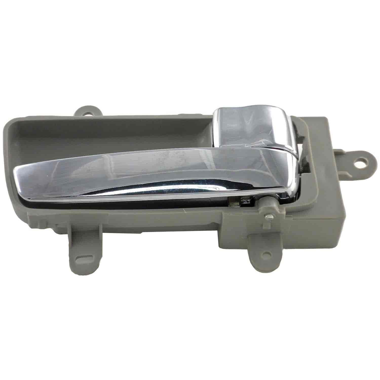 Interior Door Handle Front Right Rear Right Gray and Chrome