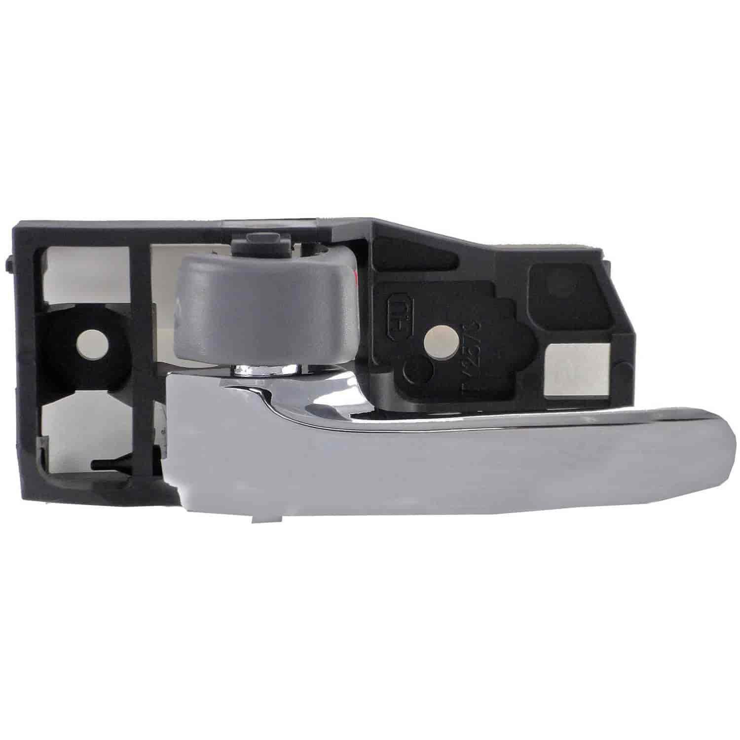 Interior Door Handle Front Left Rear Left Gray and Chrome