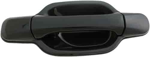 Exterior Door Handle Smooth Black Front Right Without Keyhole