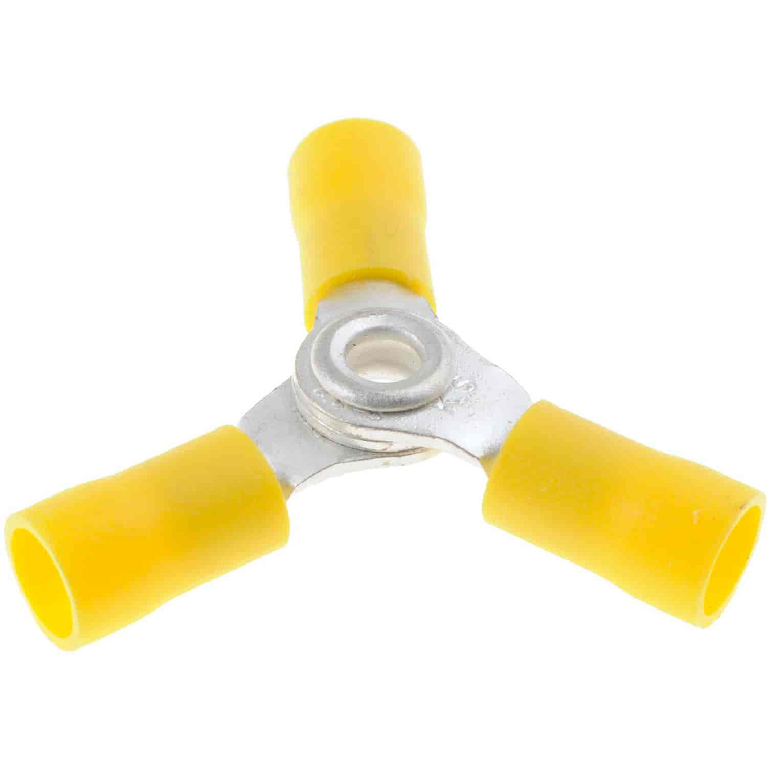 12-10 Gauge 3-Way Terminal Yellow