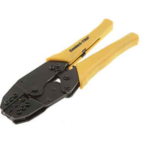 Crimper/Ratcheting Tool Includes Built-in Wire Cutters & Strippers