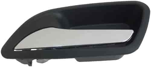 Interior Door Handle Front And Rear Left Chrome Lever Black Housing Ebony